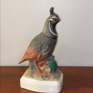 EZRA BROOKS QUAIL BIRD DECANTER 1970